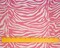Pink-Pale Gray Zebra Printed Stretch Silk Jersey Knit Fabric By the Yard
